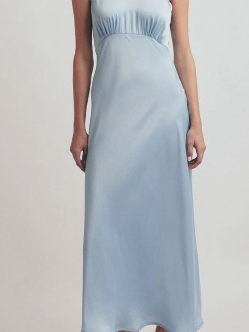 Favorite Daughter Women's Blue Whisk Me Away Satin Dress Size 4